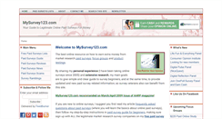 Desktop Screenshot of mysurvey123.com
